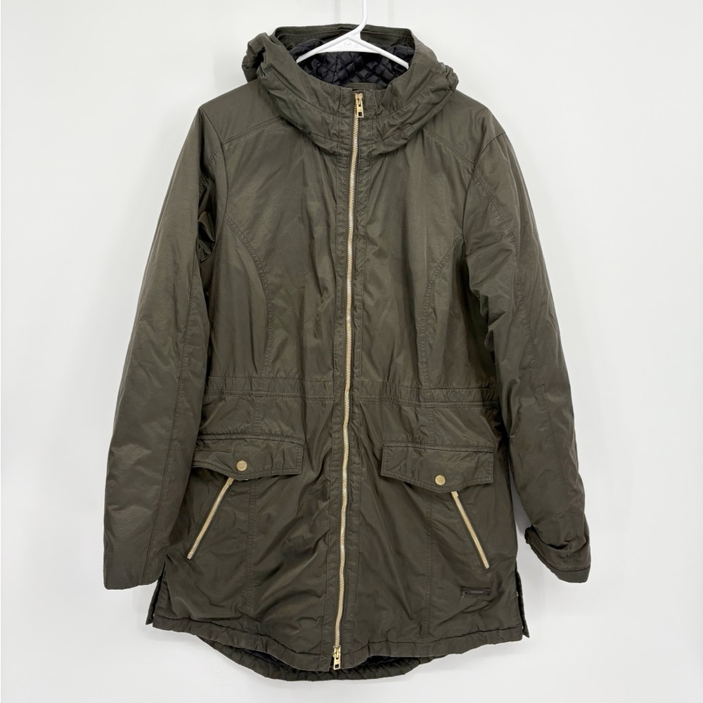 Athleta Summit Olive Green Parka Coat